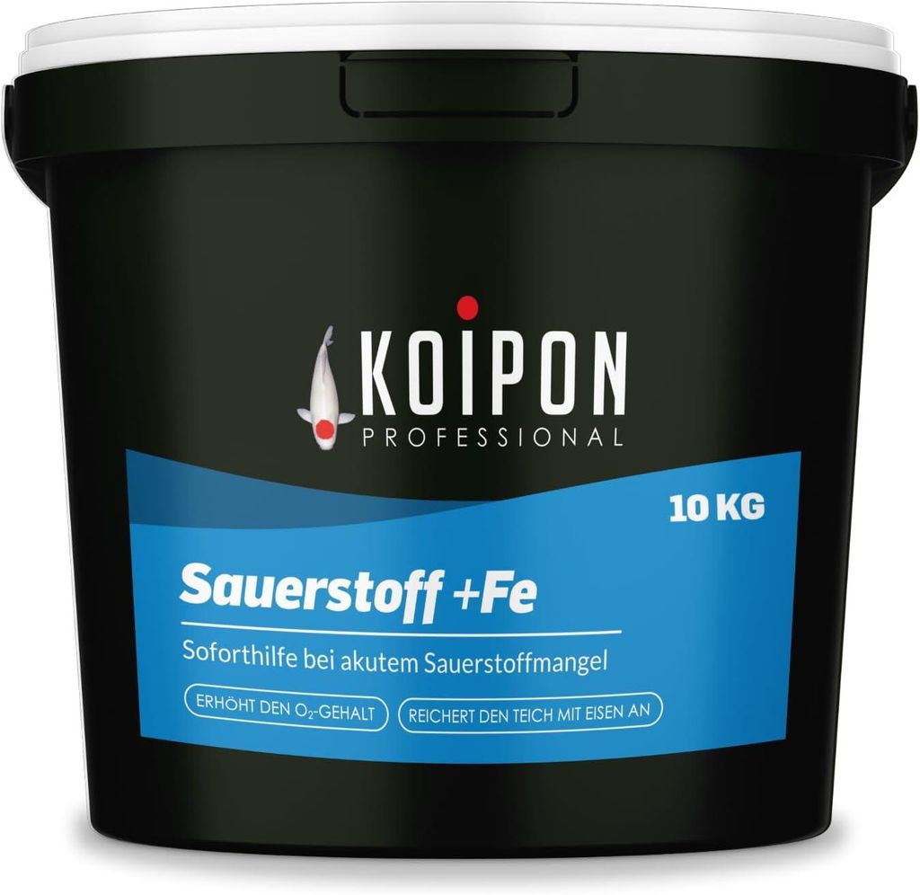 KOIPON Sauerstoff +FE 10kg Aktivsauerstoff Soforthilfe bei Sauerstoffmangel