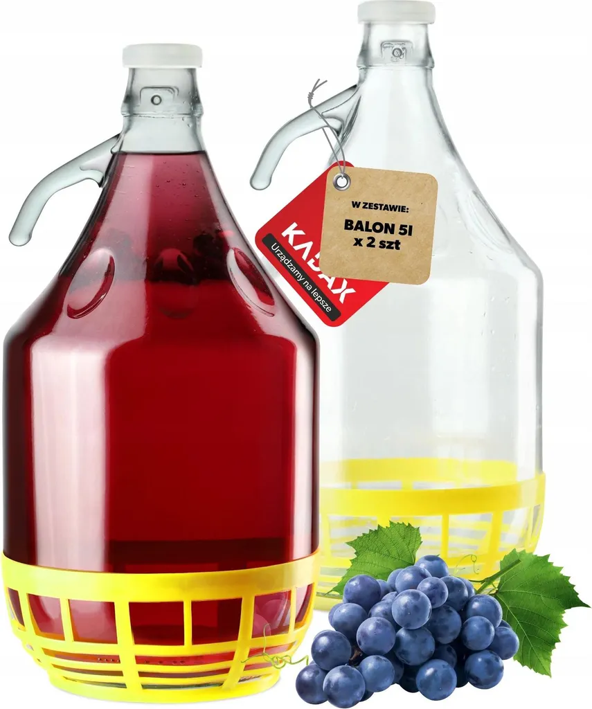 Set 2 Balloni Fermentazione Vetro 5L FCM - Standard Professionale