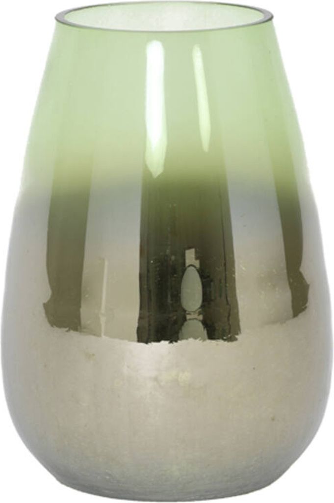 Dekovase Vase IZEDA von Light & Living Blumenvase Tischvase Ø19x26 cm Metallic Grün