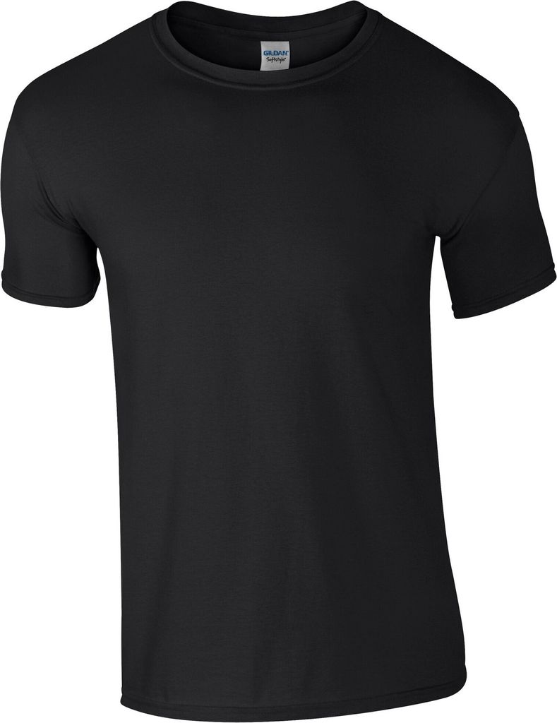 Gildan Herren Soft-Style T-Shirt, Kurzarm RW3659 (S) (Schwarz)