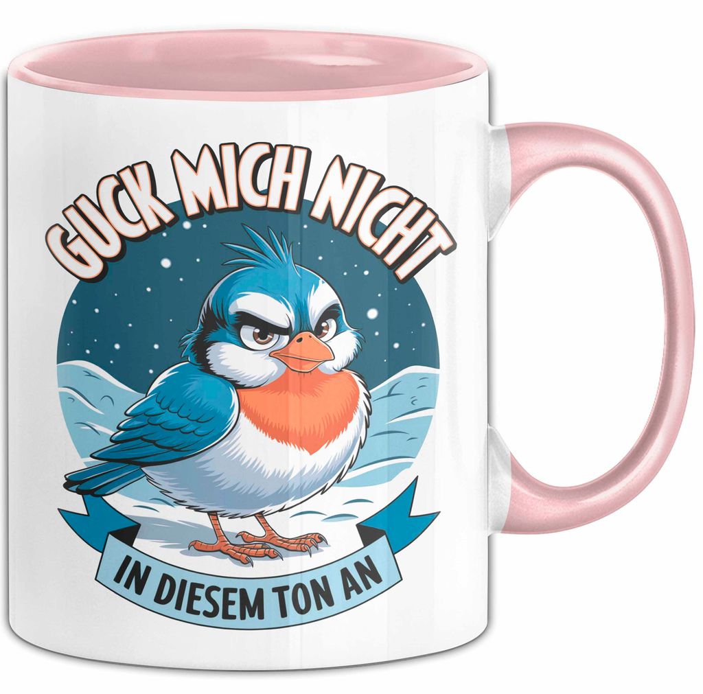 Sarkasmus Sarkastisch Tasse Geschenk Lustige Geschenkidee Guck Mich Nicht In Diesem Ton An (Rosa)