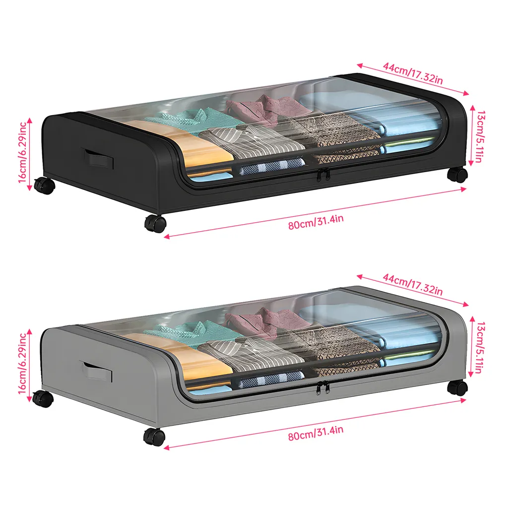 Rangement pour dortoir sous le lit idéal pour étudiants et petits studios - 4