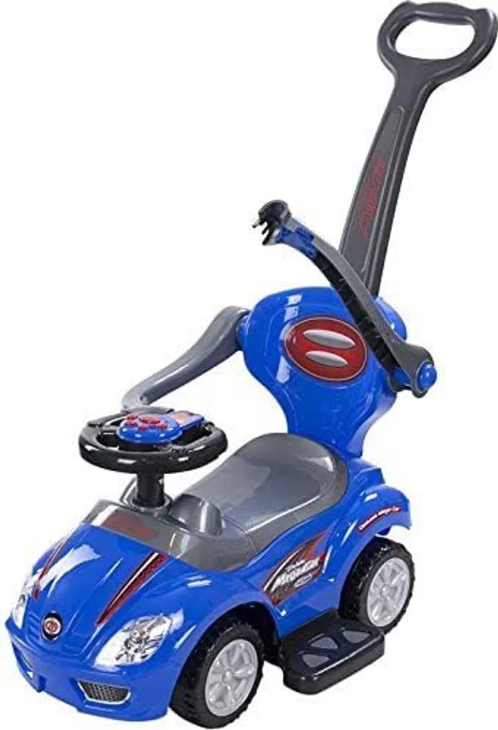 Voiture bébé stable Mega Car Deluxe 381 bleu anti-basculement sécurisé