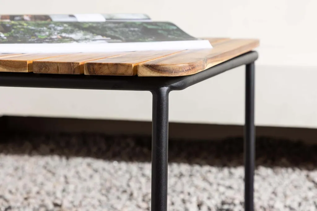 Table Basse de Jardin Durable en Acacia 65cm : Résiste aux Intempéries
