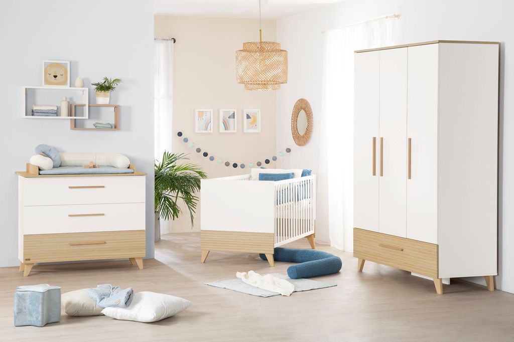 roba Kinderzimmer Set 3-teilig Theo - Kinderbett 70 x 140 Produktbild 