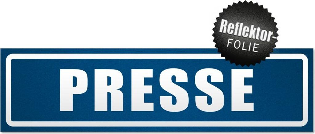 Presse invertiert Magnetschild Schild magnetisch