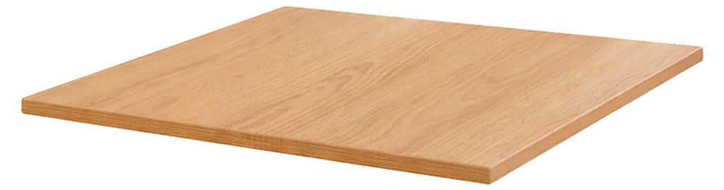 Quadratische laminierte Tischplatte 60 x 60 cm helles Holz - Oviala Haussmann