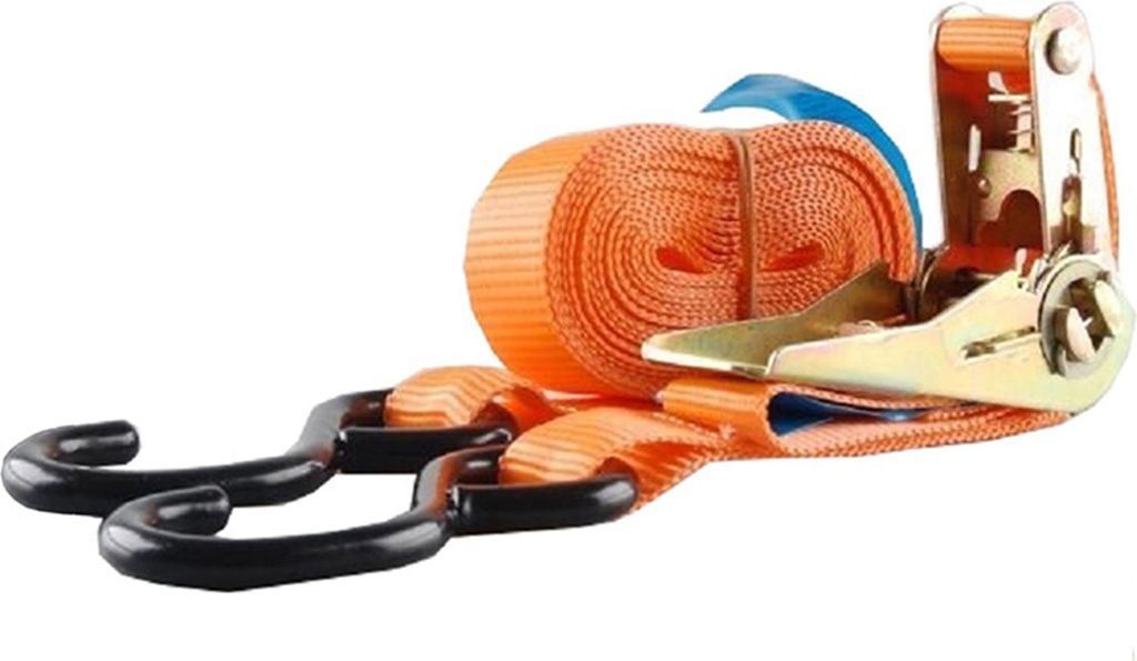 Spanngurt Ratschen Zurrgurt 5m 800kg 0,8t 0,8to ORANGE 2tlg
