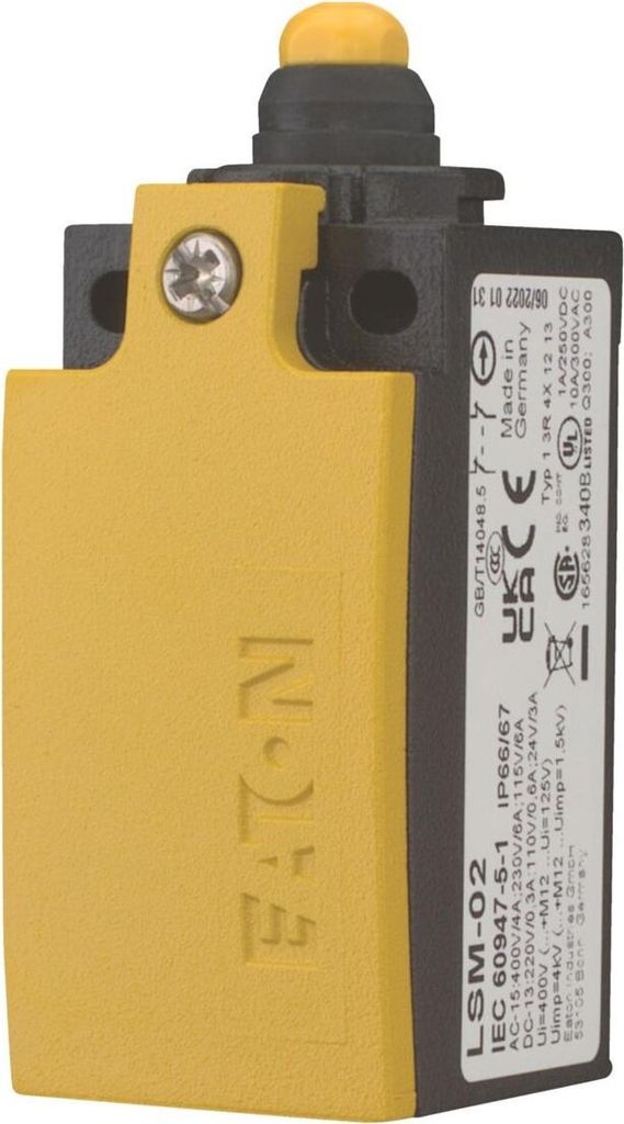 Eaton LSM-02 Sicherheitspositionsschalter, Metall, 2Ö, +Kuppenstössel , 266142