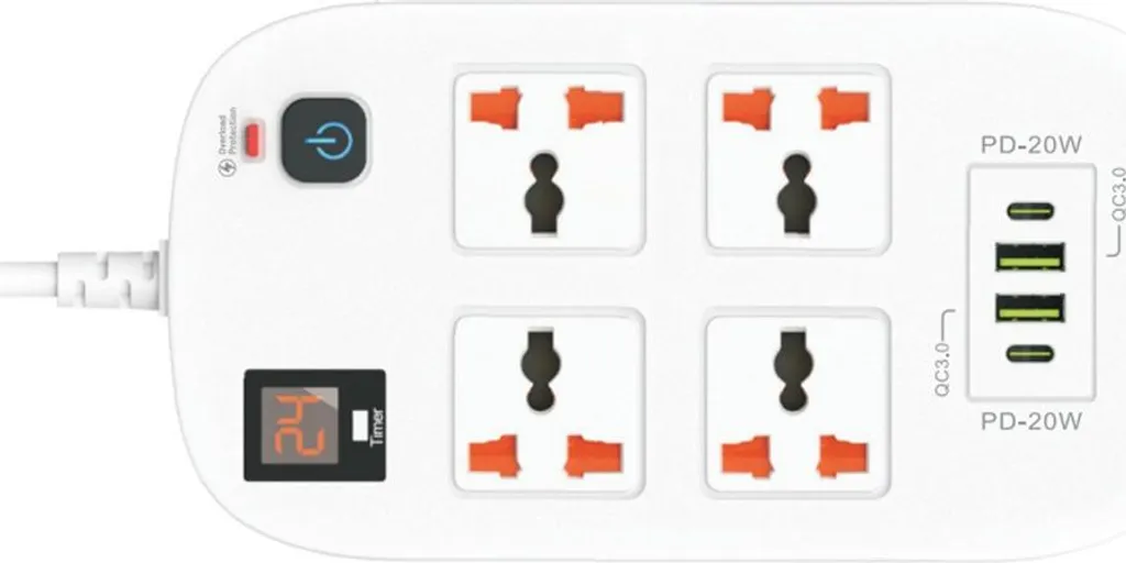 Multiprise USB Minuteur Programmable et Charge Rapide PD 20W - Sécurité - 2