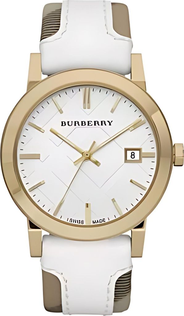 Burberry The City Damenuhr gold weiß