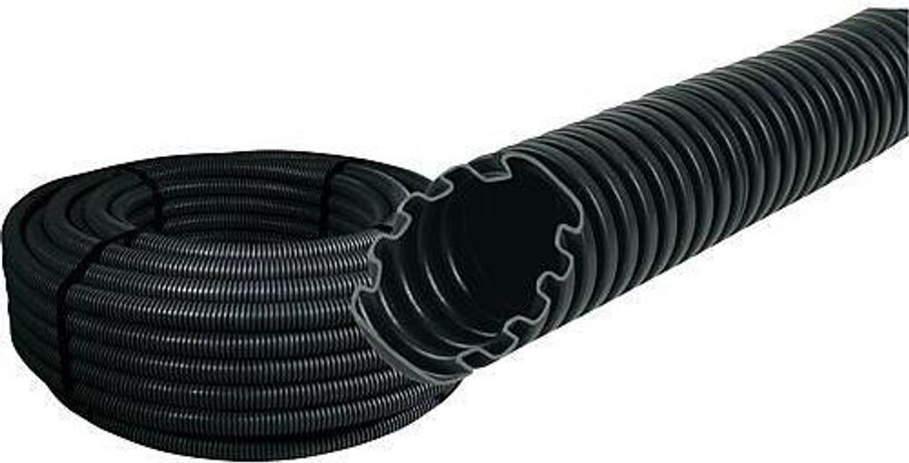 Kunststoffwellrohr MEY-FR, 320 N flammwidrig, NW 16, schwarz
