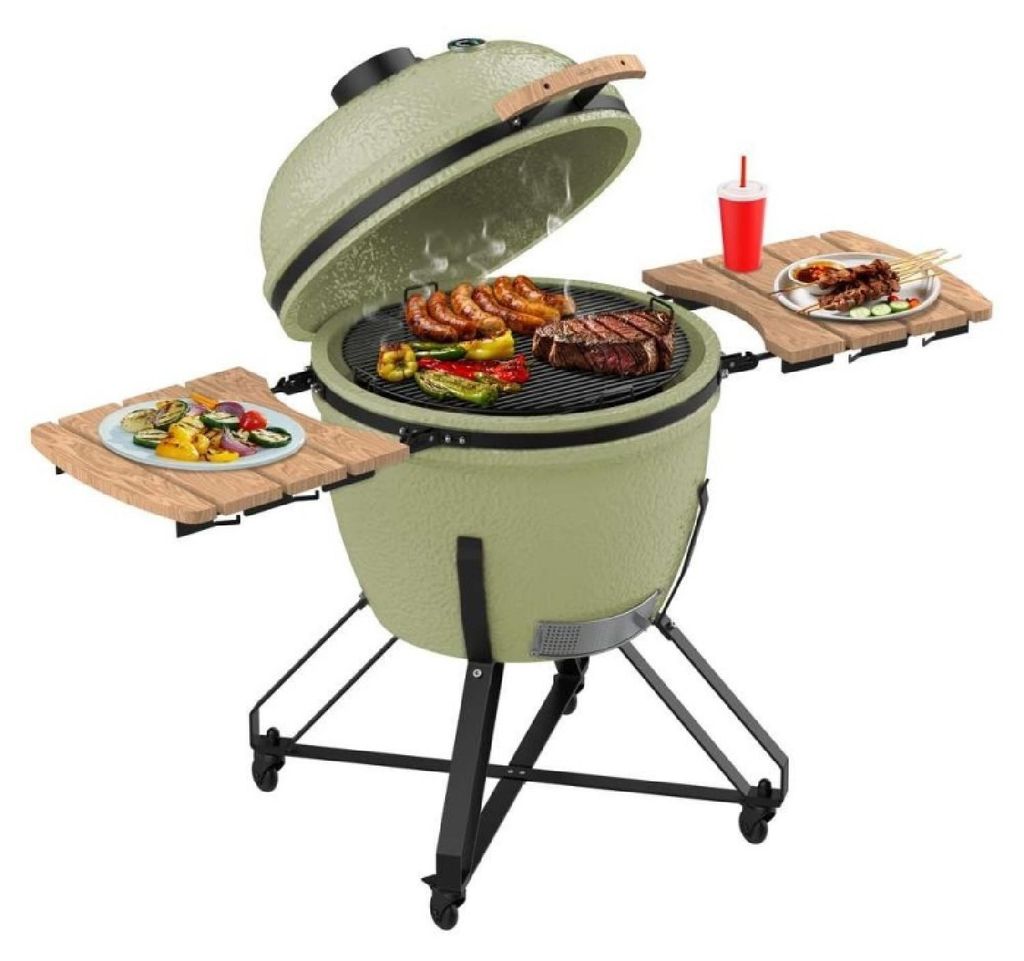 Cecotec Keramikgrill Holzkohlegrill DragonFire 6600. Hitzebeständig bis 1000 oC, Durchmesser 66 cm, Rise & Feast System