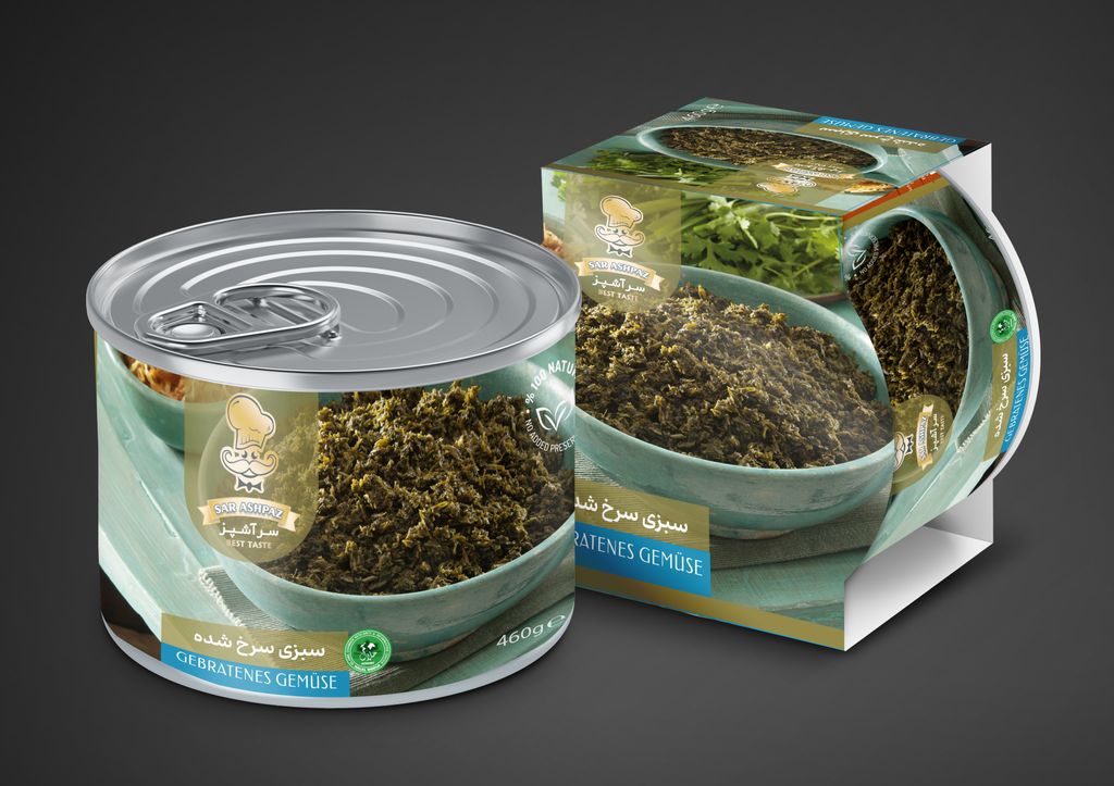 Gebratenes Gemüse (Sabzi Ghorme Sorkhshode) 460g SAR ASHPAZ Produktbild 