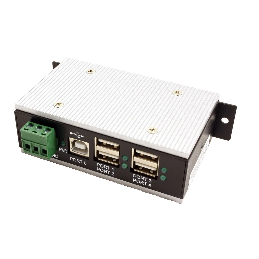 EXSYS Hub USB 2.0 Industriel EX-1163HMS-WT Montage Rail DIN 15.06.3057