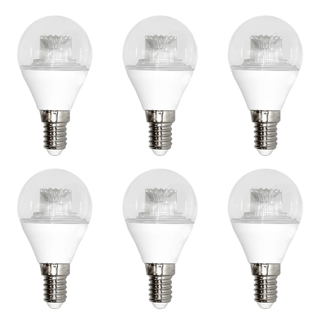 6 x Attralux LED Leuchtmittel Tropfen 3,3W = 25W E14 klar Produktbild 