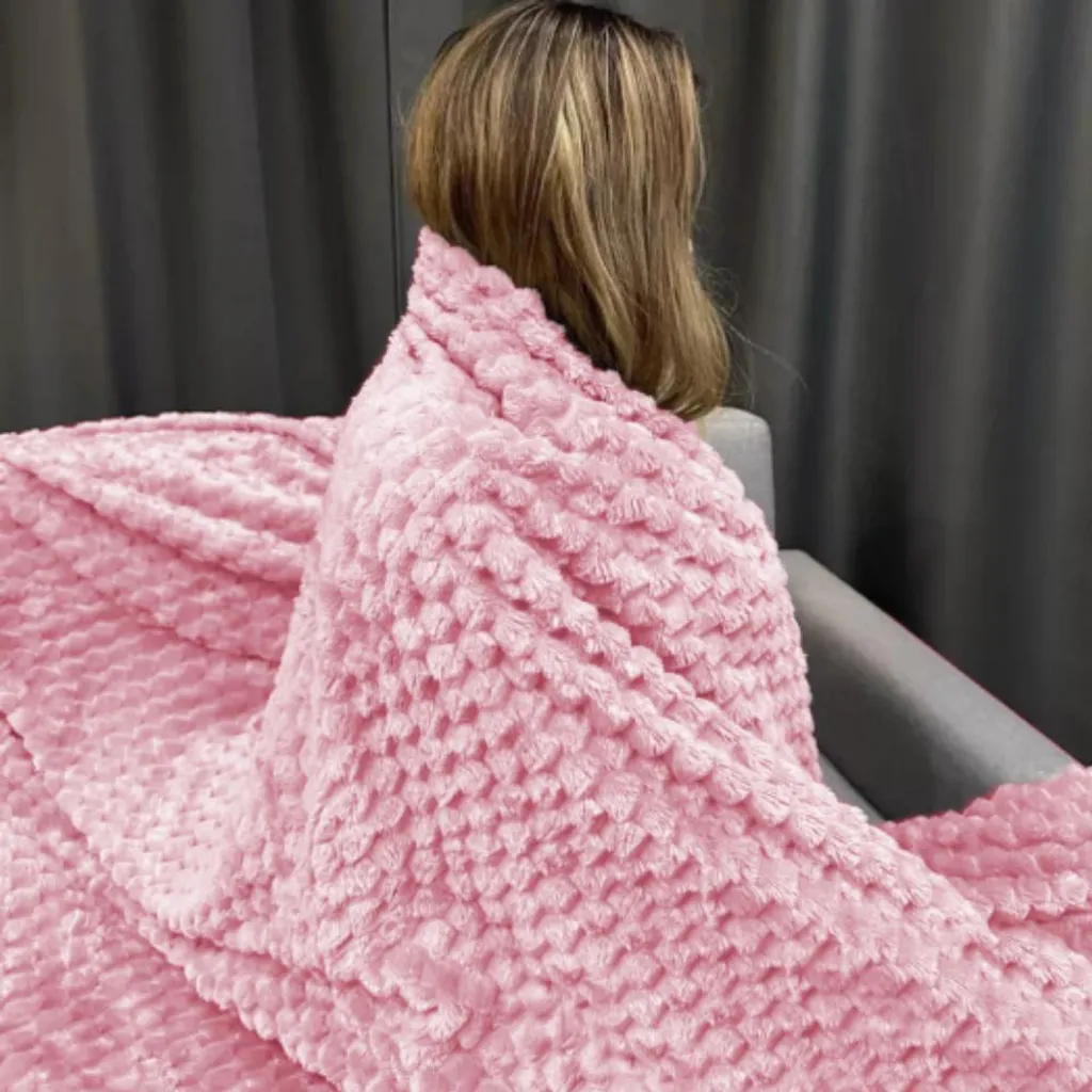 Coperta Rosa Lavabile 160x200 - Pratica, Bella e Super Morbida - 7