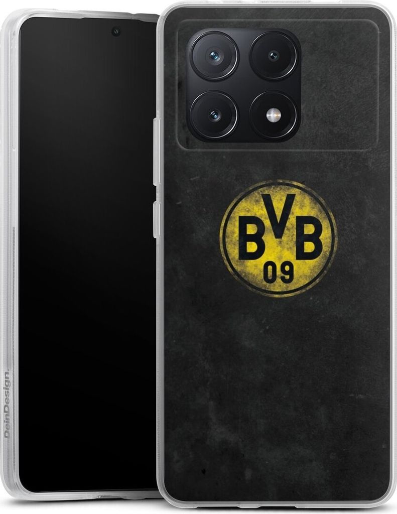 DeinDesign Handyhülle für Xiaomi Poco X6 Pro Silikon Hülle Case Smartphone Schutzhülle BVB Borussia Dortmund Fanartikel