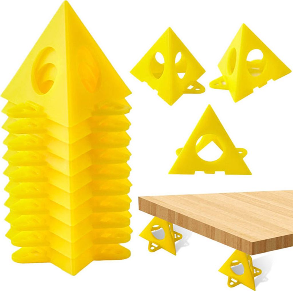 10-teiliges Pyramidenständer-Set, Dreiecksständer, Malwerkzeug, Dreiecks-Malpads, Füße für Holzbearbeitung, Zimmermannszubehör, Malpads