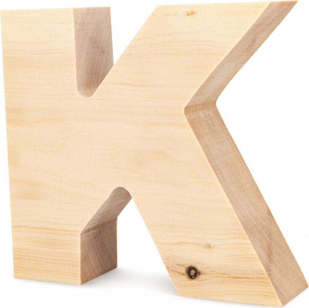 Buchstabe aus Zirbe K