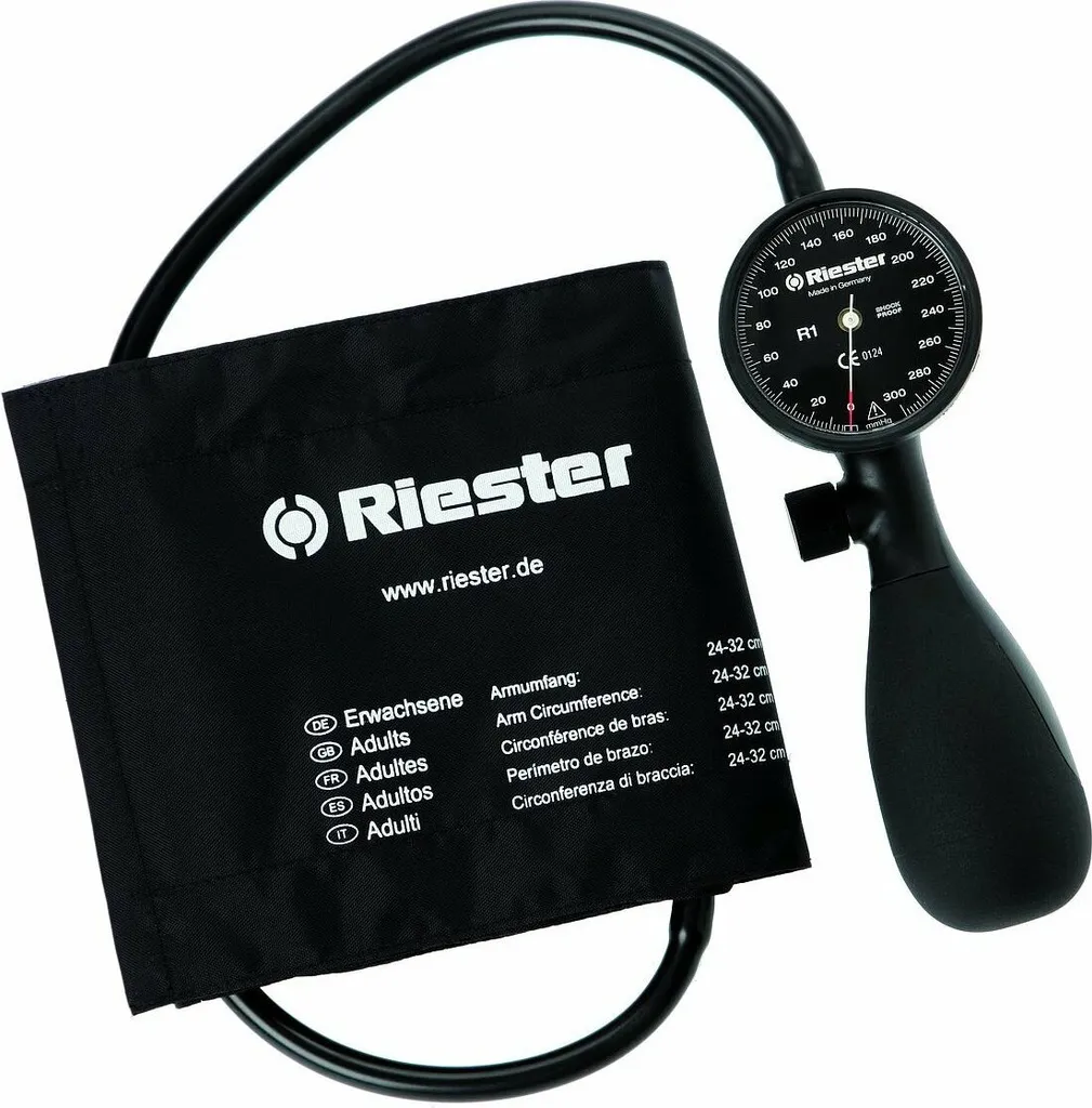 Riester R1 Shock-Proof 1250-154 Tensiomètre Manuel à Cadran Noir Pro