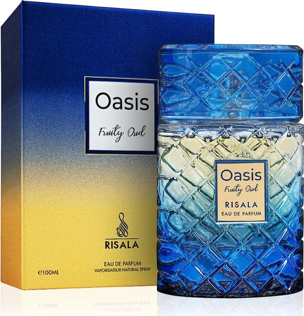 Risala Oasis Fruity Oud unisex eau de parfum 100 ml Immagine del prodotto 