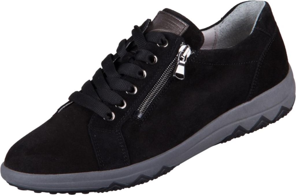 Waldläufer 961001 308001 Damen Sneaker Teresa Schwarz, Schwarz, Gr. 41/2