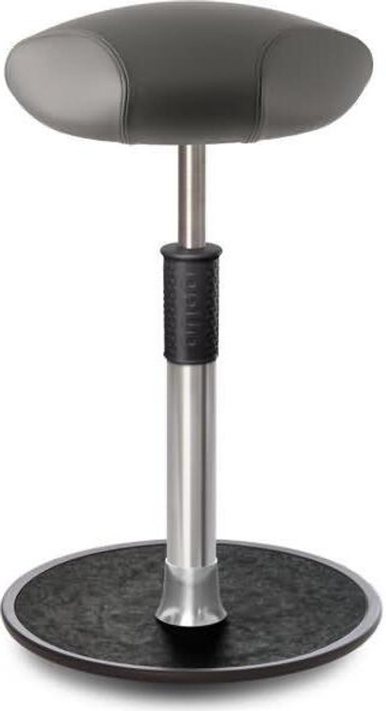 Sitz- Stehhocker Free Tall Triangel Boxmark Leder Grau Produktbild 