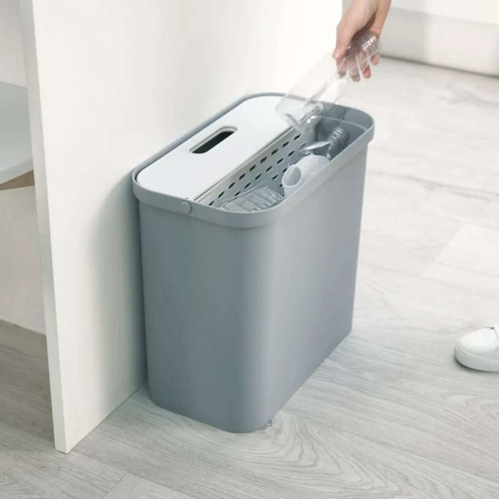 Poubelle tri sélectif GoRecycle Joseph Joseph 28L - Design compact gris