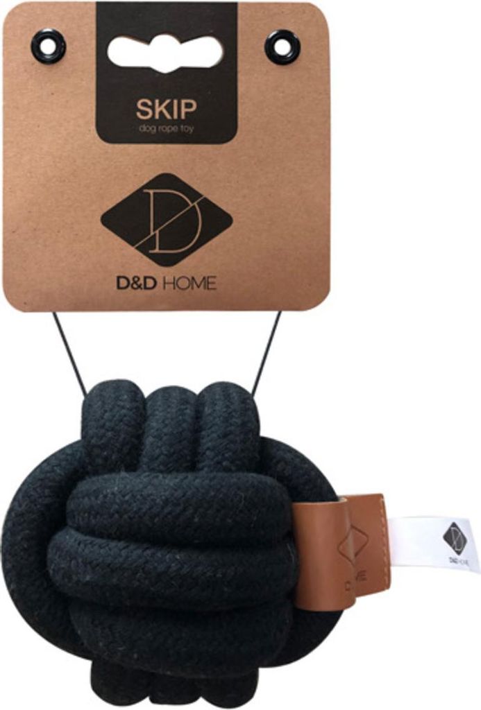 D&D Hundespielzeug Skip Ball schwarz, Maße: 10 cm / Ø 12 mm