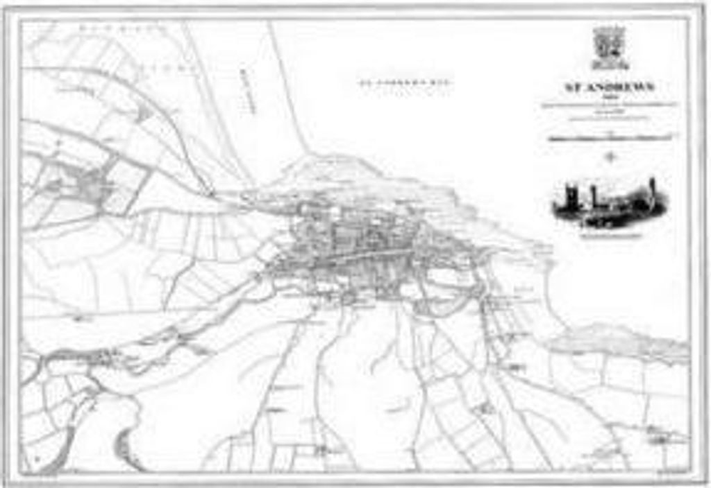St Andrews 1854 Map – Lingua: Inglese