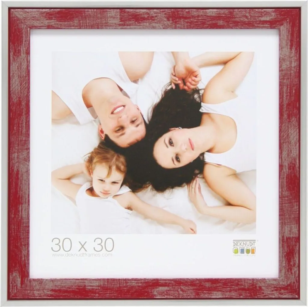 Recensione Cornice Deknudt S43RE 15x20: Legno, Rosso e Argento