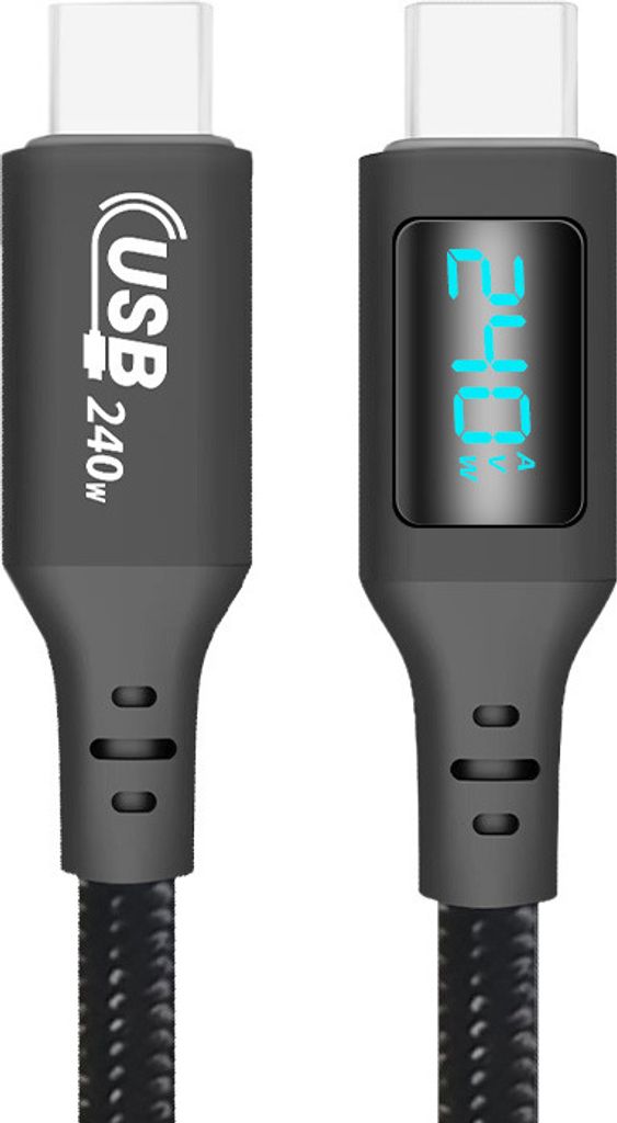 INF USB-C-zu-USB-C-Kabel: 240 W, 480 Mbit/s Datenübertragung 1,5 Mio.