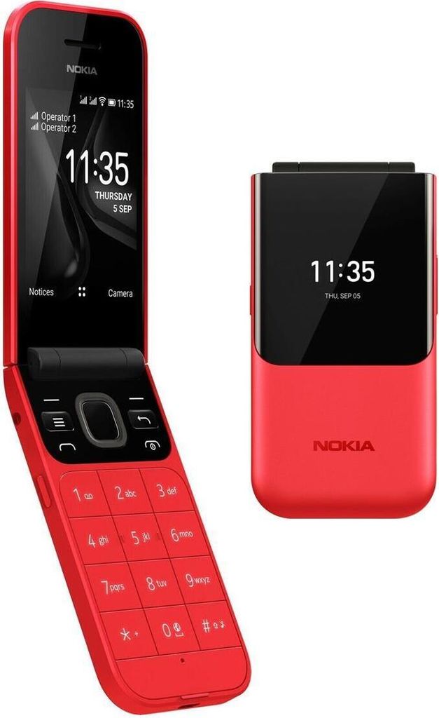 Nokia 2720 Flip TA-1170 Dual Sim Rot 2G Kamera Tasten Produktbild 