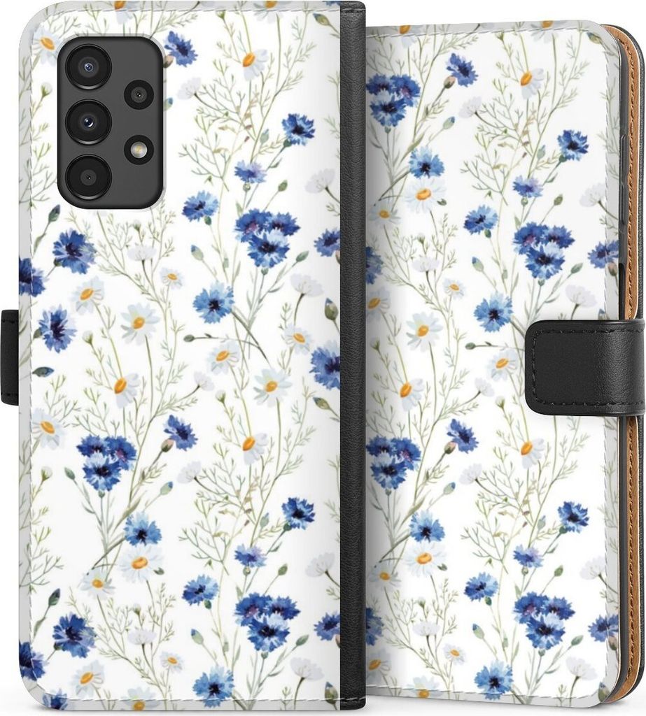 DeinDesign Klapphülle für Samsung Galaxy A13 4G Handytasche Lederhülle Tasche Blume Blumen Muster