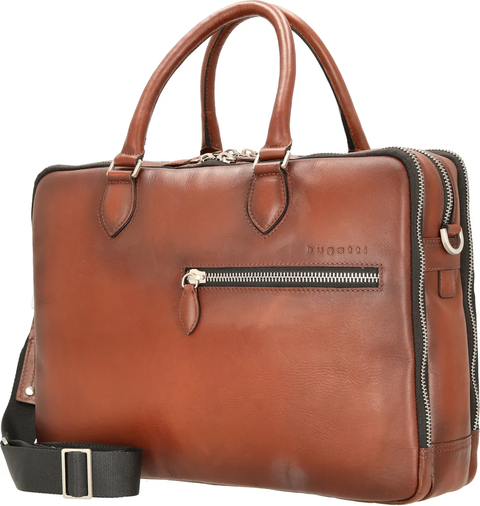 Porte-documents Bugatti Domus Cognac avec Protection RFID Intégrée - 14