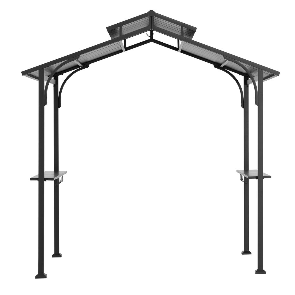 Sunjoy Stahl Grill Gazebo / Pavillon ECRINS - 153cm x 242cm, schwarz