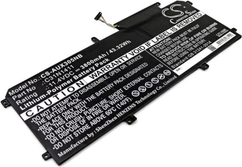 Batterie Asus U305L UX305FA Longue Durée - 11.4V Haute Performance