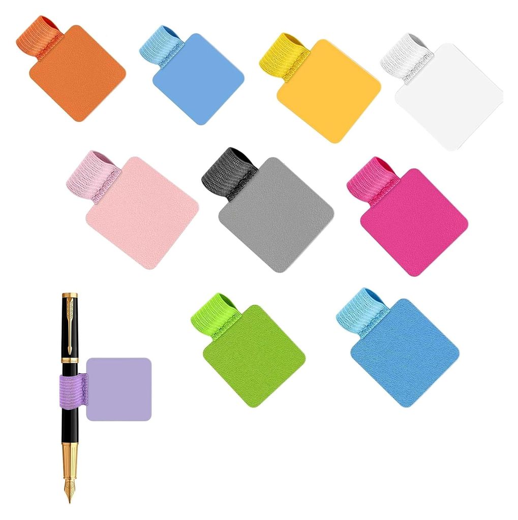 10 Stück Stiftringhalter, Stiftschlaufe Selbstklebend, Farbe Stiftschlaufe, Elastische Stiftschlaufe, Selbstklebend Pen Loop Clips,für Notizbuch,...
