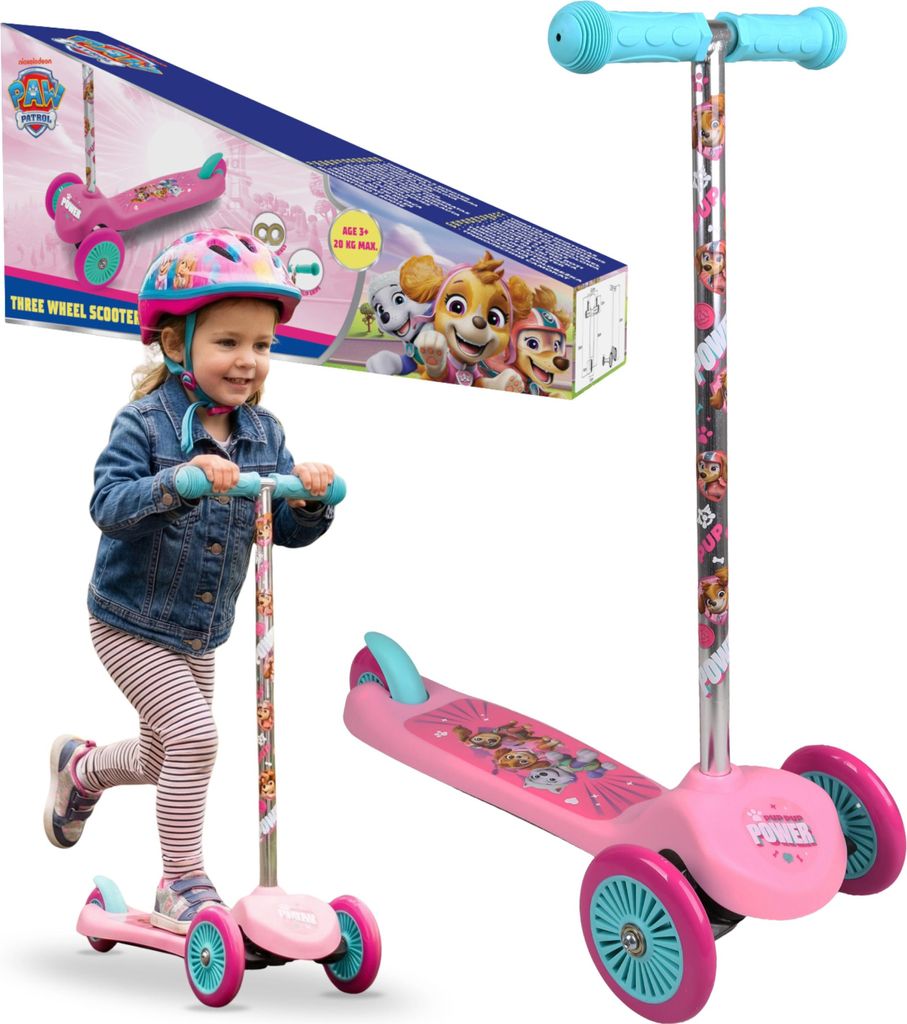 Paw Patrol Dreirad-Roller für Kinder, Balance-Roller, rutschfest, zusammenklappbar, bis 20 kg