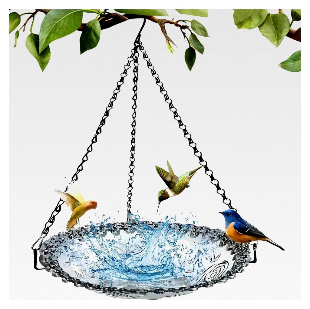 Hängende Vogeltränke, Vogelfutterspender für den Außenbereich, Winterfeste Wassertränke für Vögel, Outdoor Vogelfutterstation für den Garte...