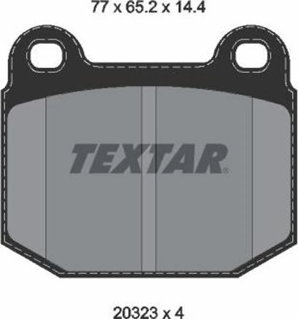 Plaquettes de frein Textar 2032306 pour disque OE 93181525 Speedster