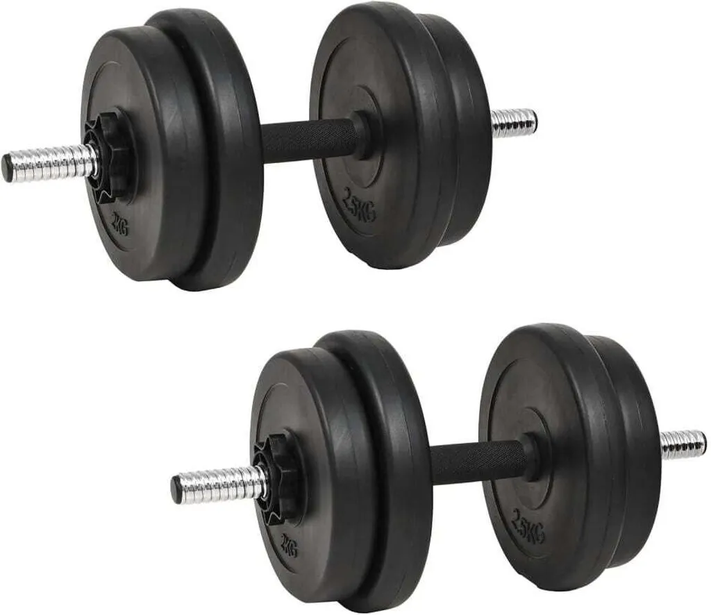 Haltère de musculation 40 kg pour exercices de force lourds à la maison