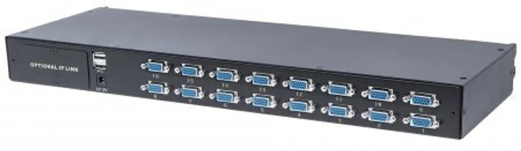 Contrôlez 16 Serveurs VGA avec le Switch KVM Modulaire Intellinet 507844