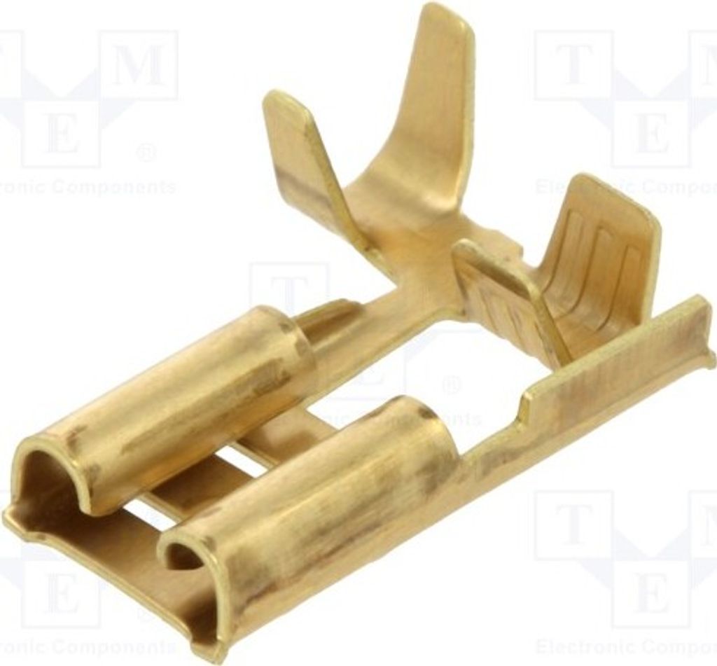 10x Kabelschuh: flach 0,8mm 1,5÷2,5mm2 6,3mm weiblich unisoliert BM 01295 isoliert(ne