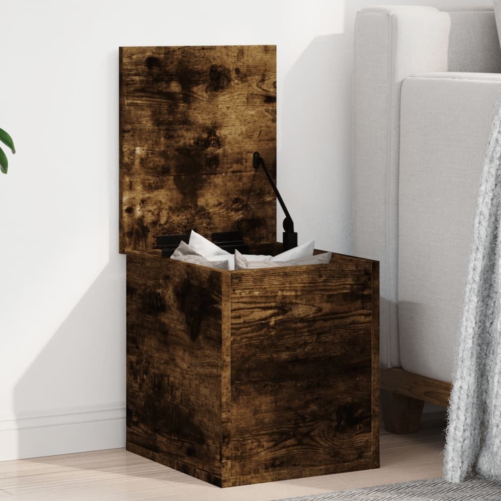 Möbel Truhe Räuchereiche 30x35x35 cm Holzwerkstoff - Sitztruhen 840671