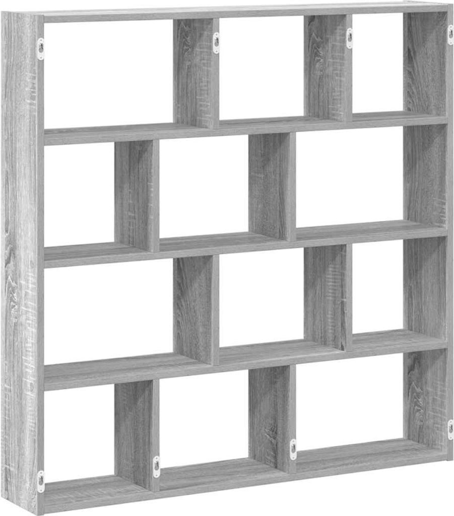 vidaXL Würfelregal 12 Fächer Grau Sonoma Holzwerkstoff