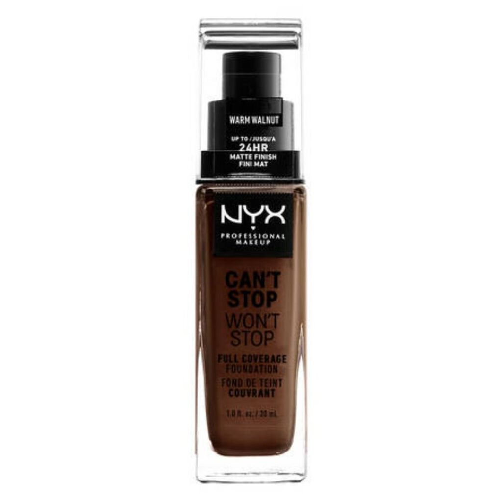 NYX Professional Makeup Can't Stop Won't Stop Full Coverage Foundation Warm Walnut 30ml