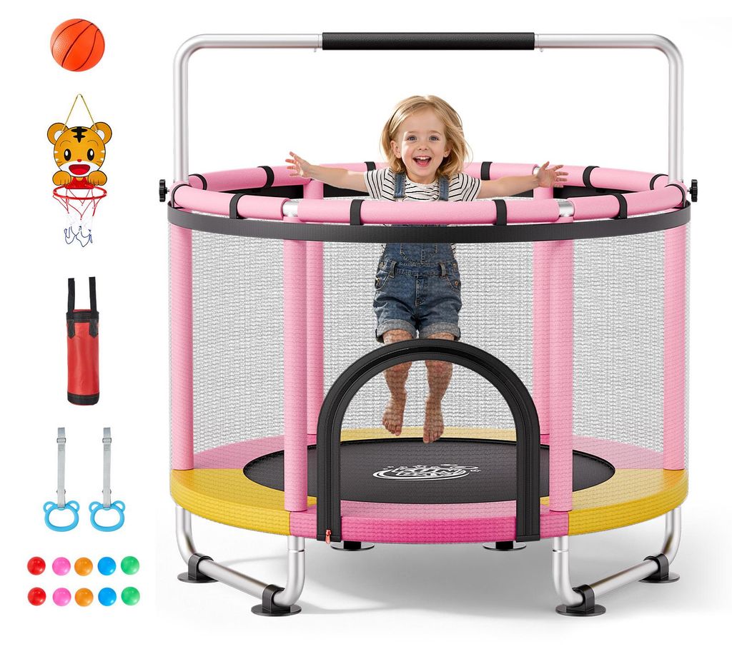 Mini trampolina VEVOR dla dzieci, wytrzymałość do 60 kg, z Zdjęcie produktu 