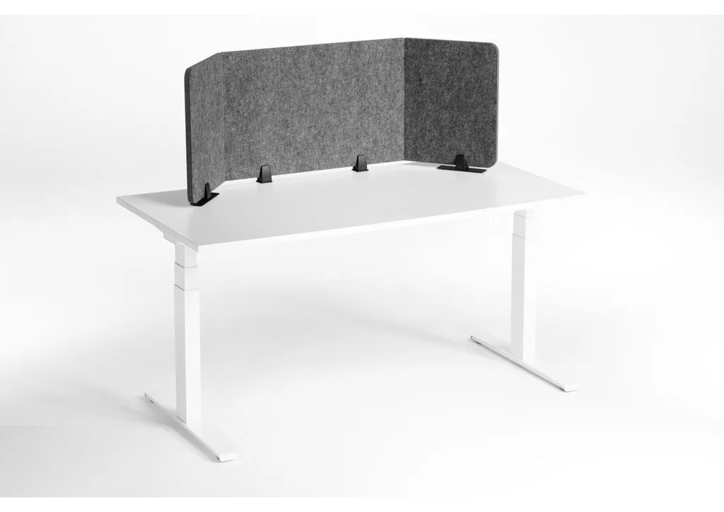 Panneau de séparation de bureau Gris 160cm Durable EFFECT Style Moderne - 22